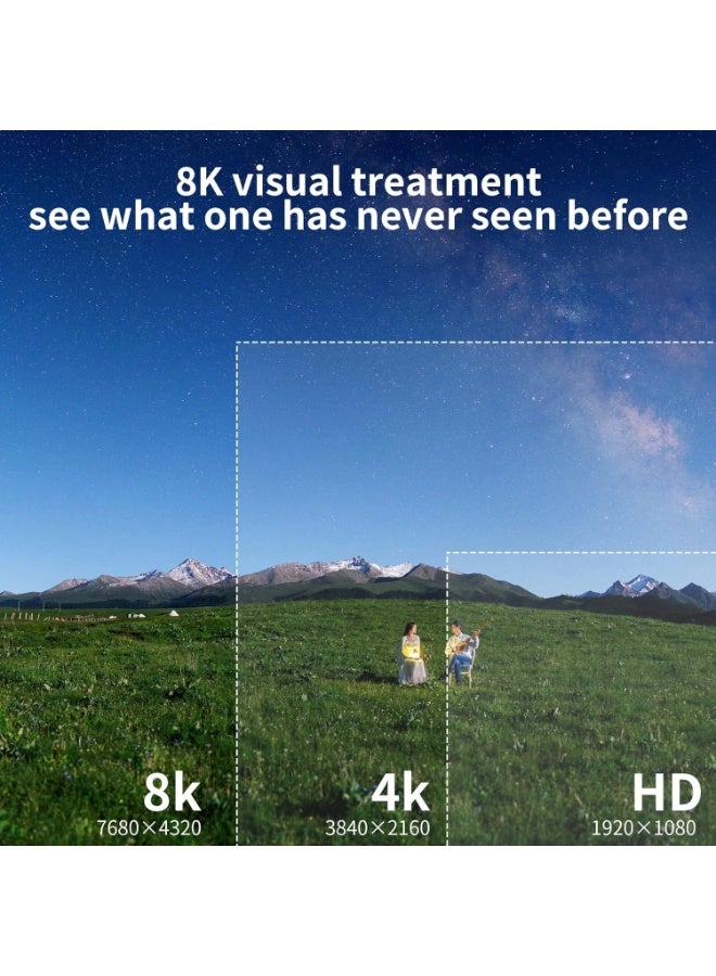 ChicVibe HDMI 2.1 U-Shape Angle Ultra HD Adapter,180 Degree HDMI Adapter and 270 Degree HDMI2.1 Adapter,8K@60Hz UHD2.1 3D, for HDTV Monitor Projector Laptop PC (180 Degree HDMI Adapter(2 Pack)) - Image 5